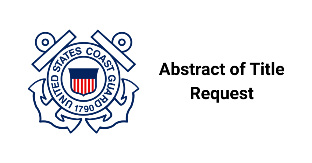 uscg abstract title request