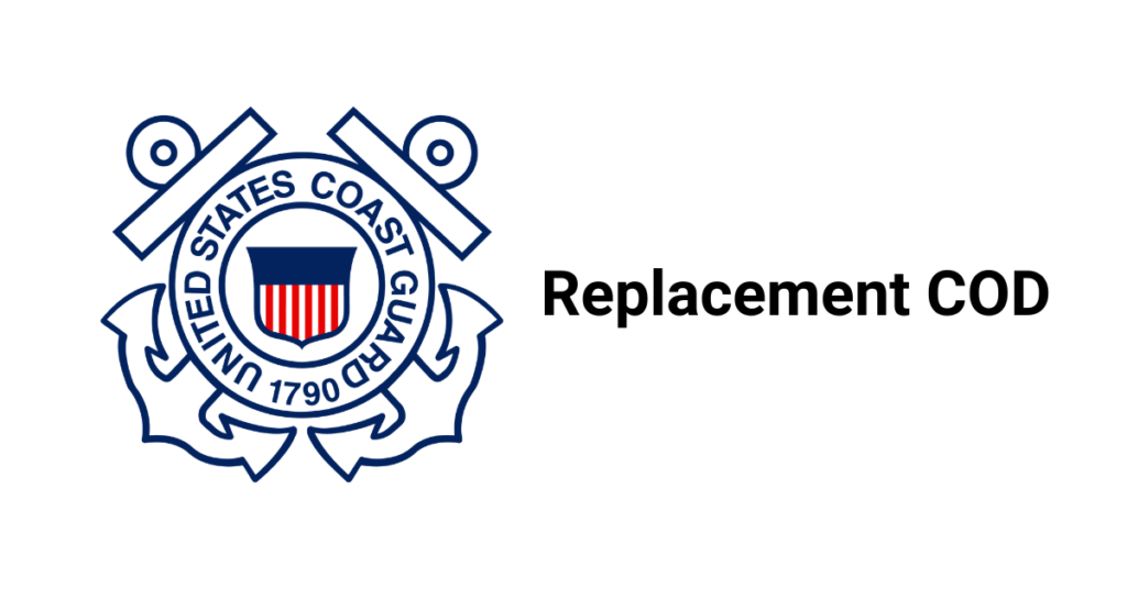 uscg replacement cod