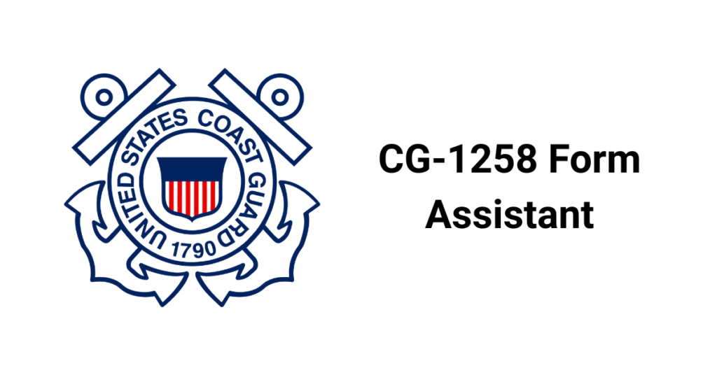 uscg cg 1258 form