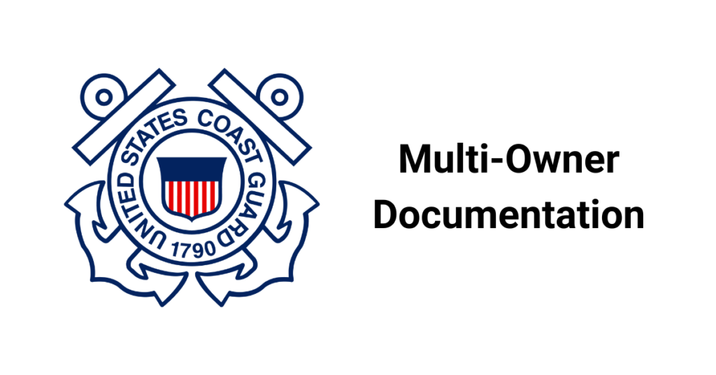 uscg multi owner documentation